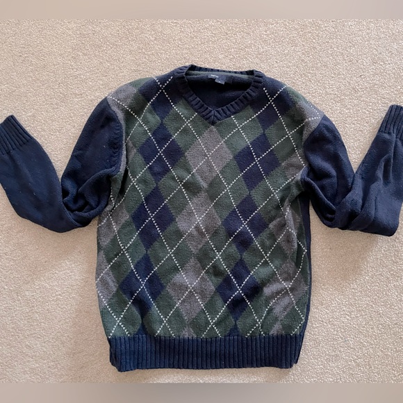 Gapkids boys argyle sweater size 12 - Picture 2 of 4